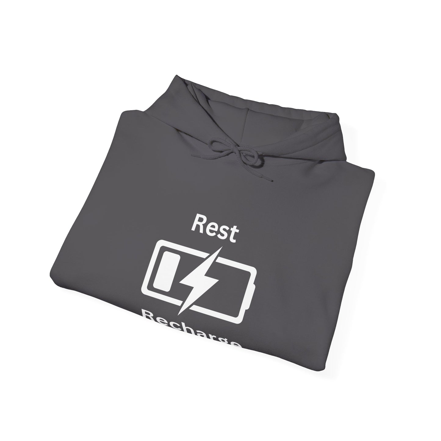 Rest Recharge Hoodie - Unisex Heavy Blend Sweatshirt for Relaxation