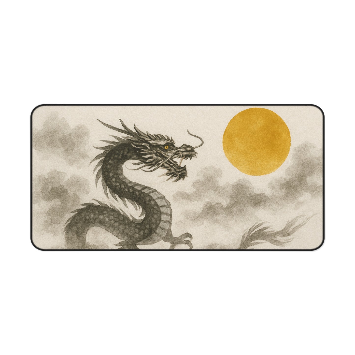 Elegant Dragon Desk Mat - Stylish Home Office Décor, Gaming Mat, Thoughtful Gift for Gamers & Professionals, Asian Aesthetic
