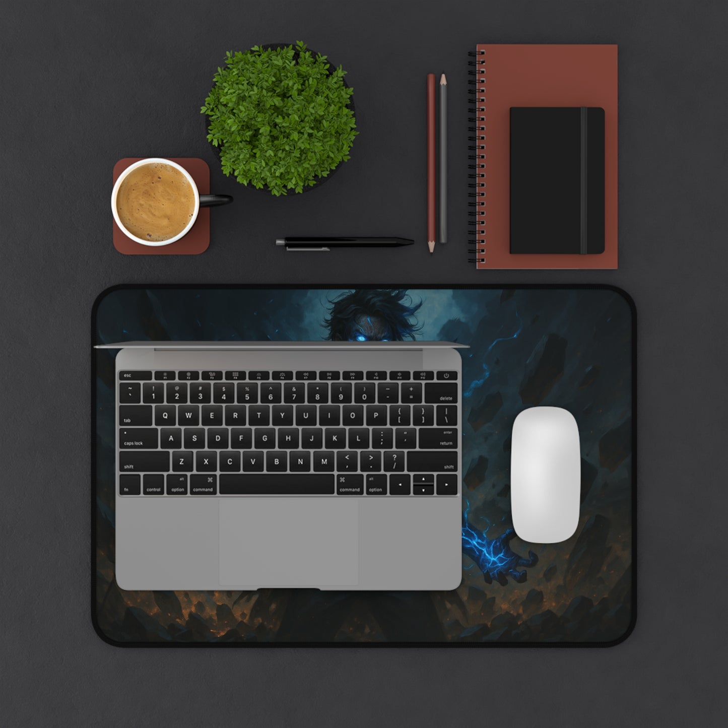 Electric Power Desk Mat - Perfect for Gamers, Office Decor, or a Unique Gift, Computer Mouse Pad, Home Office Accessory, Game Room Decor,