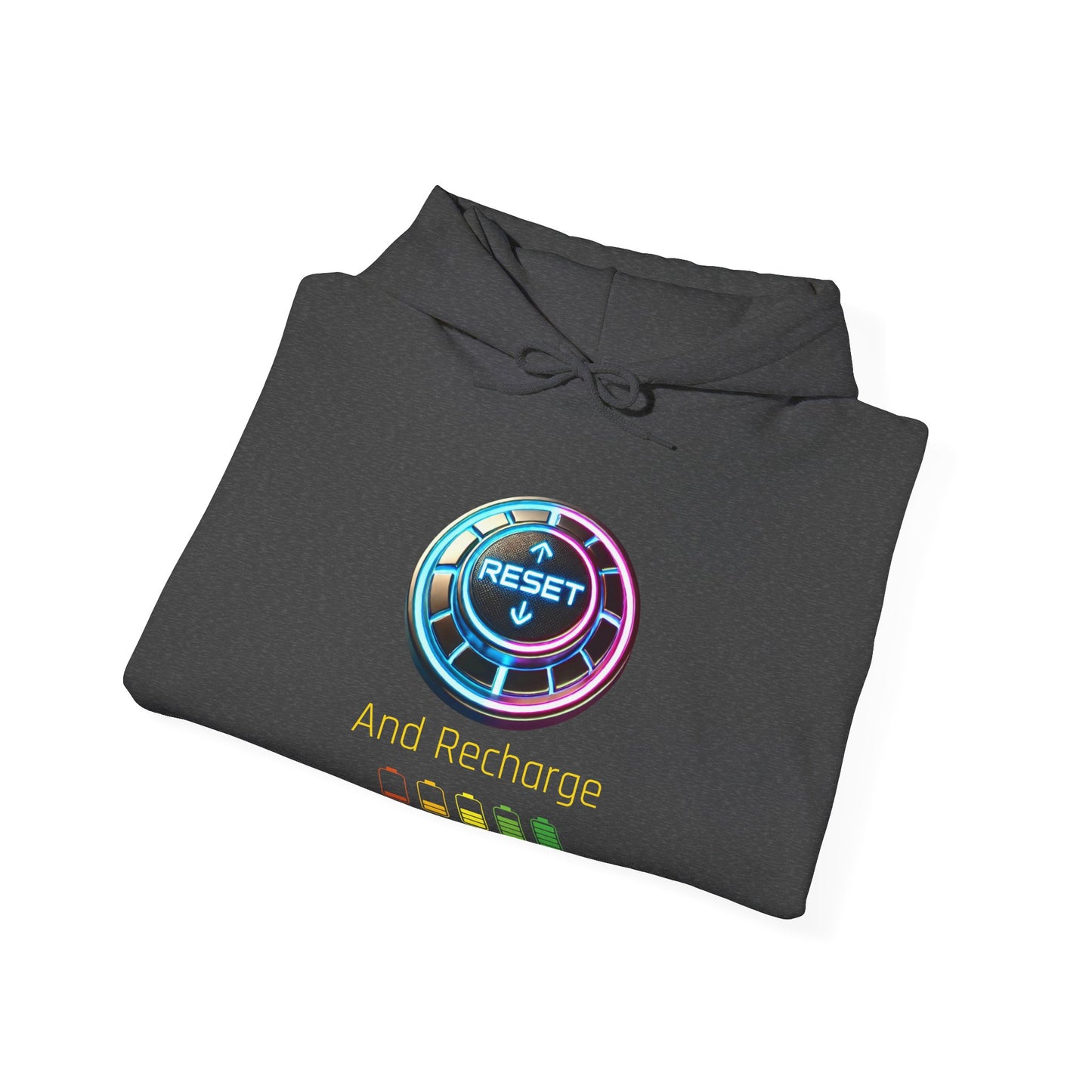 Reset and Recharge Graphic Hoodie for Relaxation