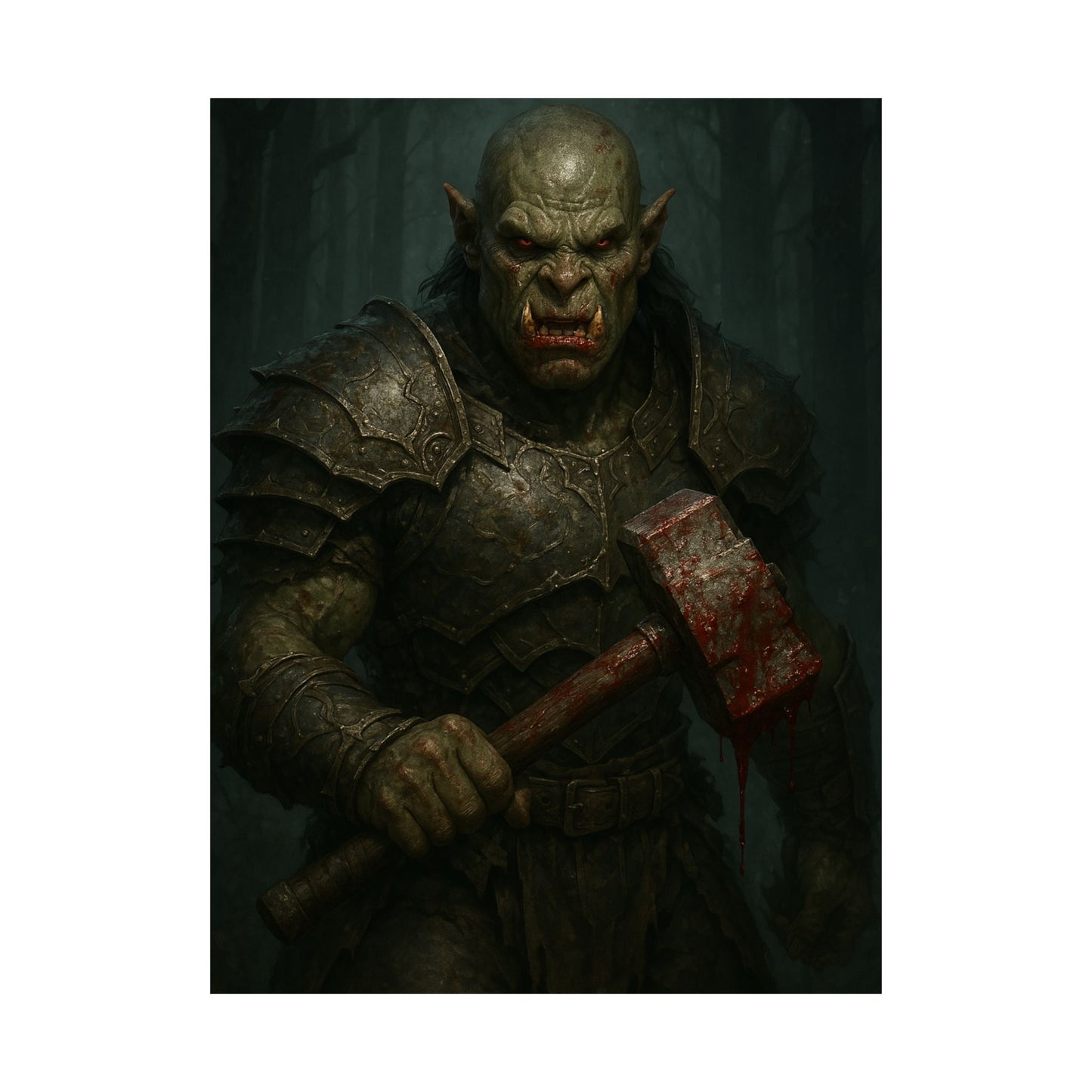 “Wrath of the Ironhammer” – Matte Vertical Fantasy Poster