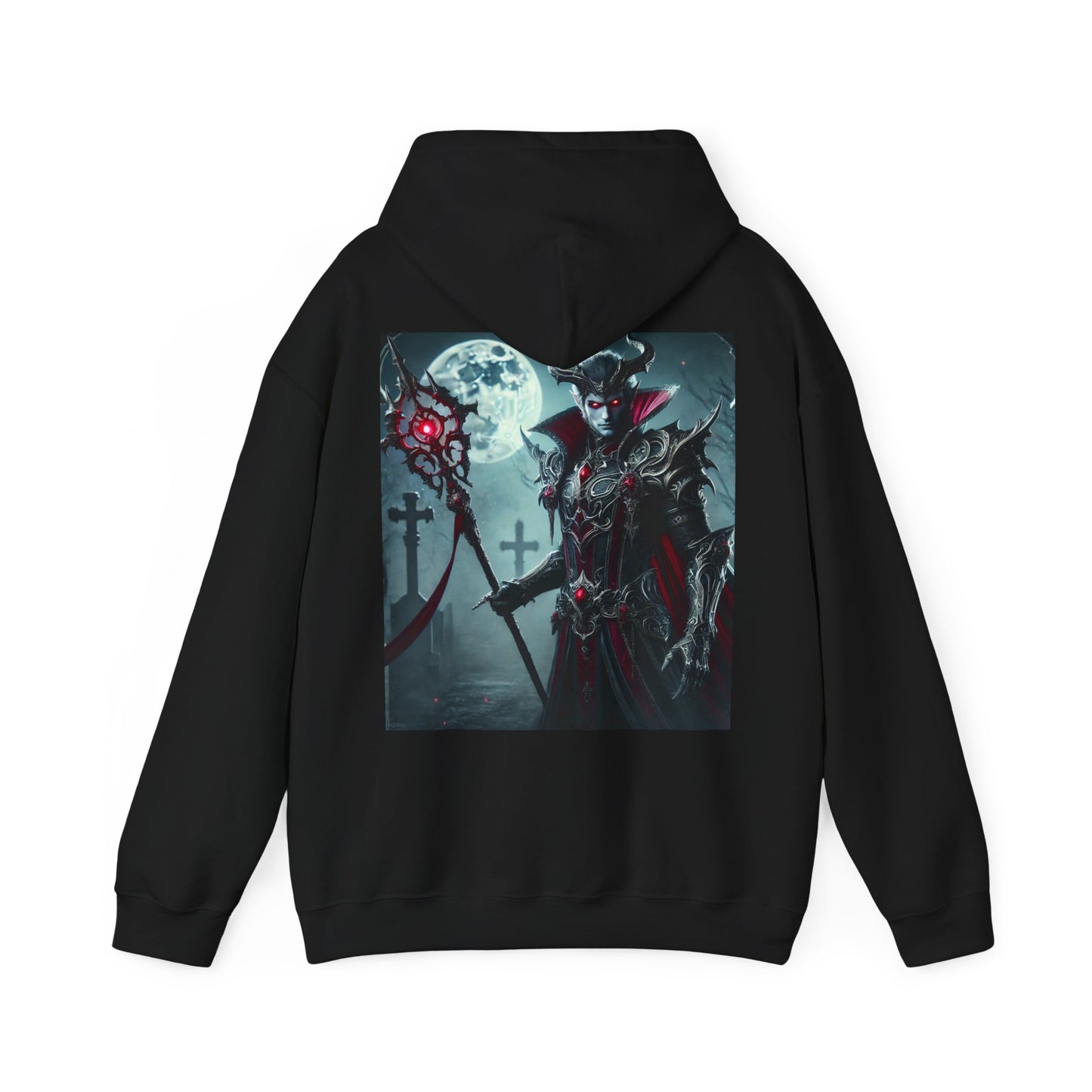 Fantasy Unisex Hooded Sweatshirt - Dark Sorcerer Design