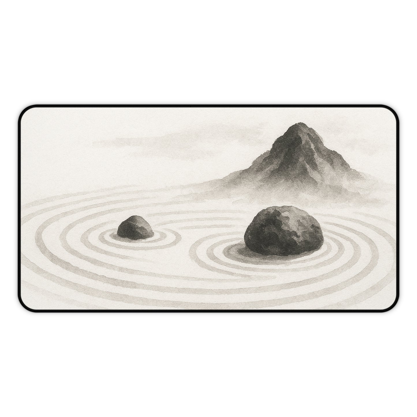 Zen Landscape Desk Mat, Meditation Office Decor, Japanese Inspired Desk Pad, Workspace Essentials, Gift for Home Office