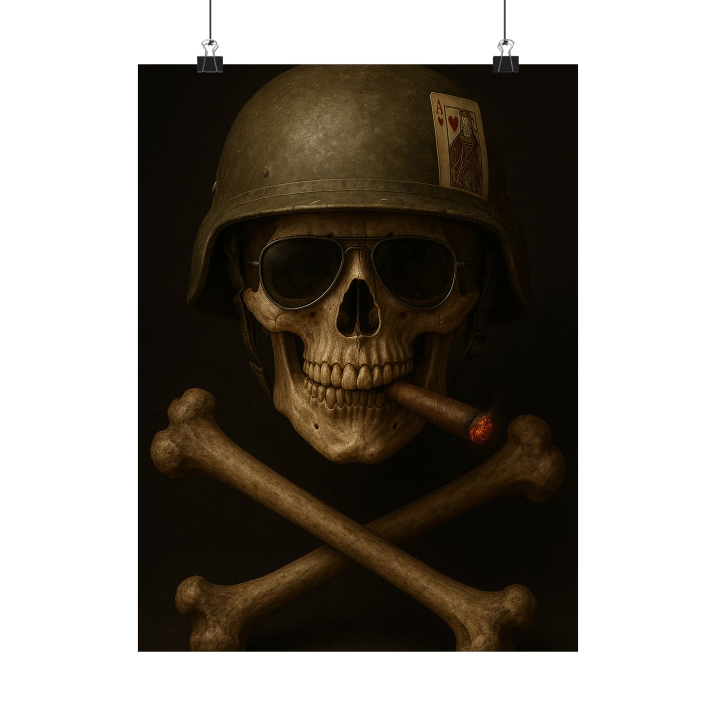 Ace – Tactical Skull Matte Poster