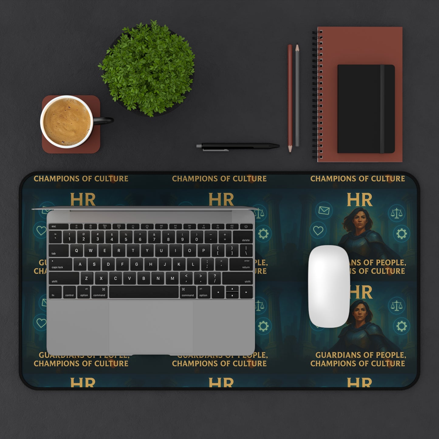 Empowering Desk Mat - Guardians of People, Champions of Culture | Office Gift, Home Office Decor, Motivational Mat, HR,