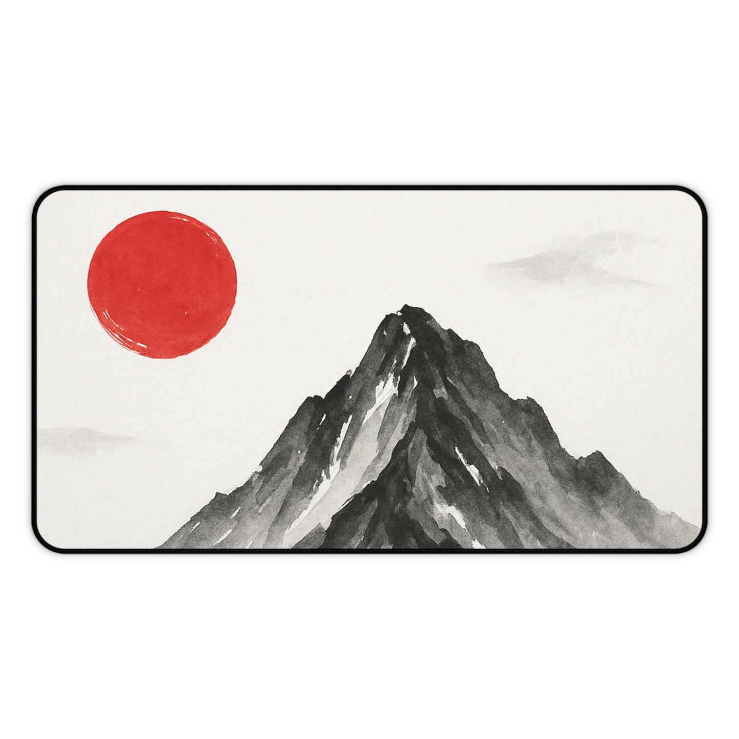 Mountain Sunrise Desk Mat, Minimalist Office Decor, Eco-Friendly Desk Accessory, Gift for Nature Lovers, Fun Workspace Ideas