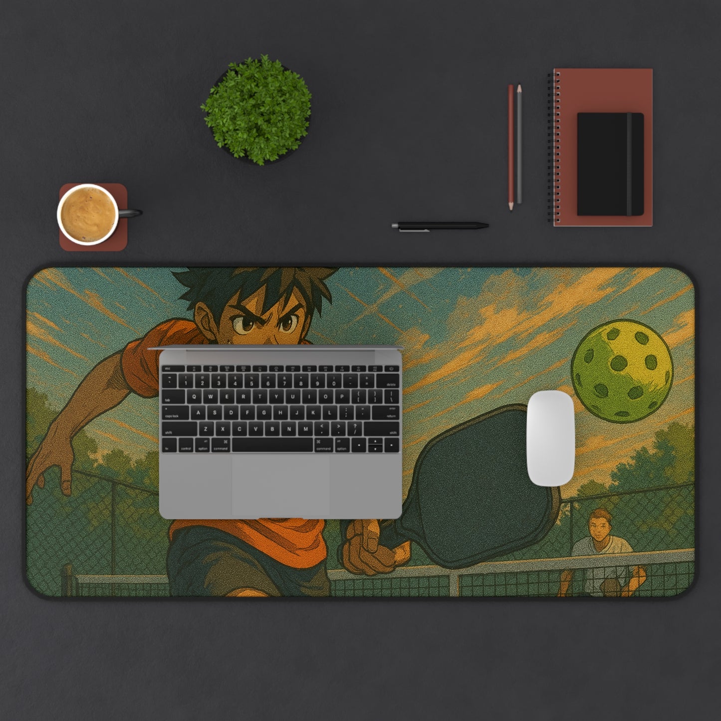 Sporty Desk Mat Featuring Energetic Athlete | Perfect for Gamers, Students, Office Decor, Gift for Sports Lovers, Home Office