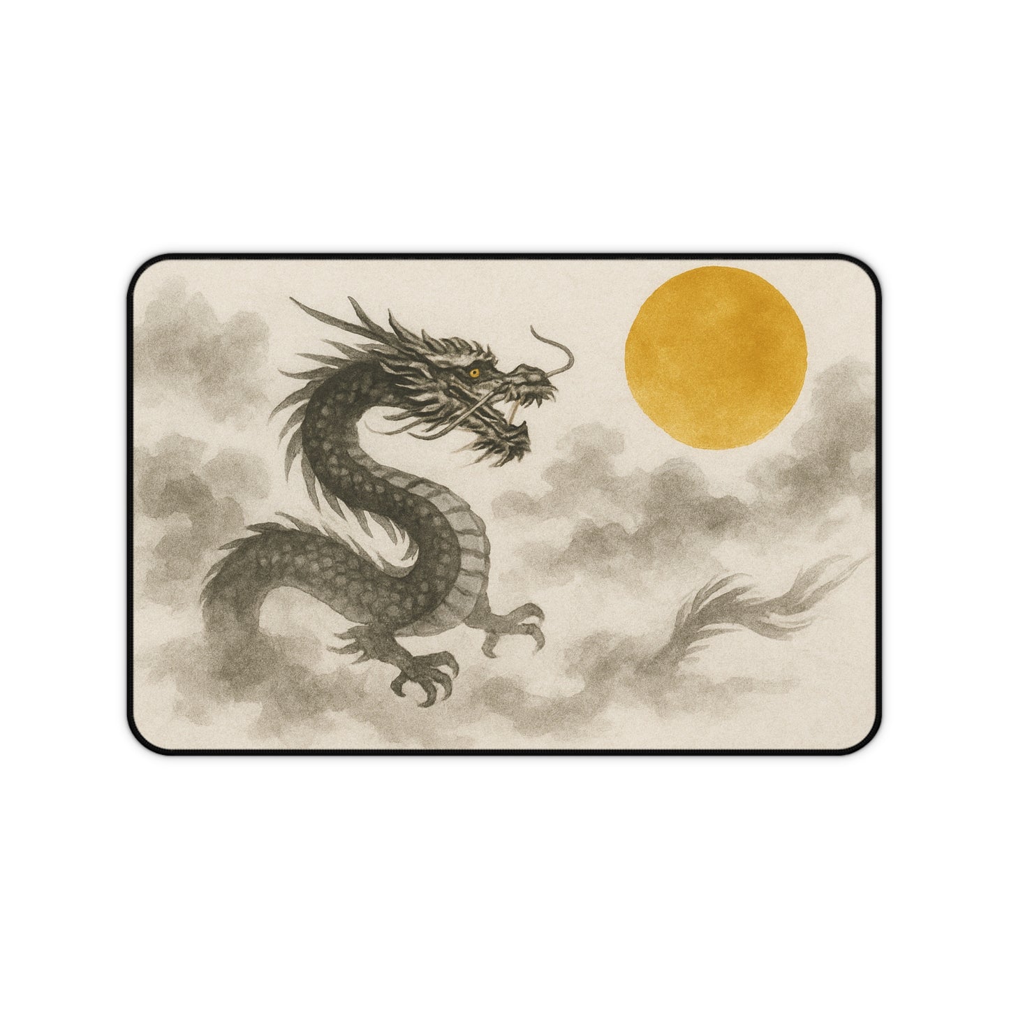 Elegant Dragon Desk Mat - Stylish Home Office Décor, Gaming Mat, Thoughtful Gift for Gamers & Professionals, Asian Aesthetic