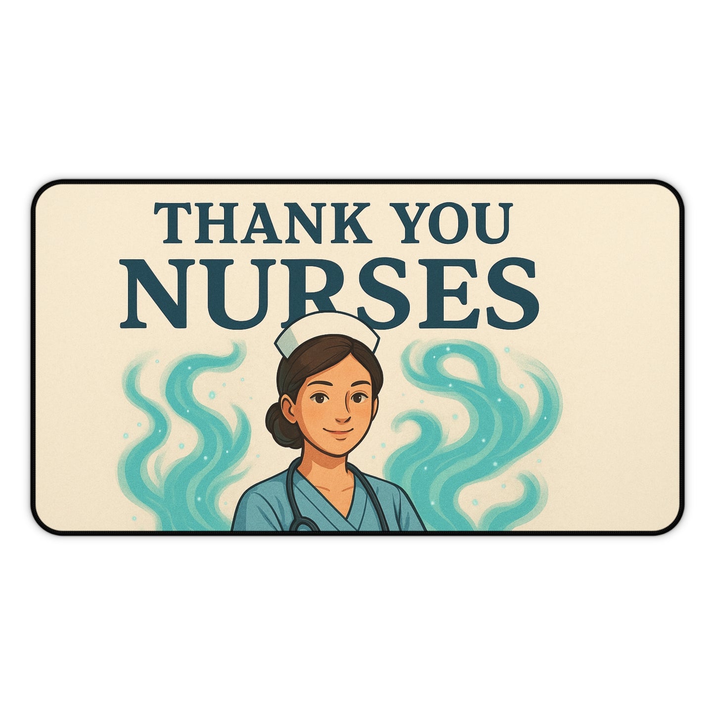 Thank You Nurses Desk Mat - Gift for Healthcare Workers, Nurse Appreciation, Office Decor, Motivational Gift, Nursing Student Essentials
