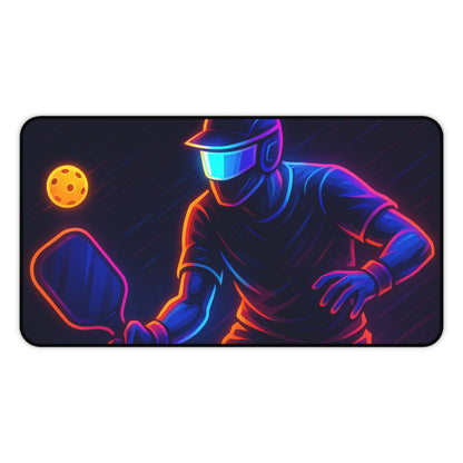 Pickleball Gamer Desk Mat – Serve Up Neon Precision