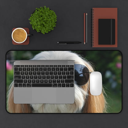 Funny Dog Desk Mat with Sunglasses - Perfect for Pet Lovers & Home Offices