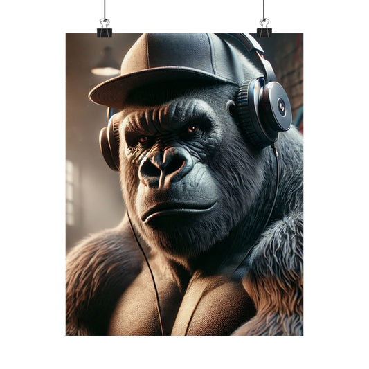 Urban Gorilla Matte Poster – Bring the Game to Your Wall