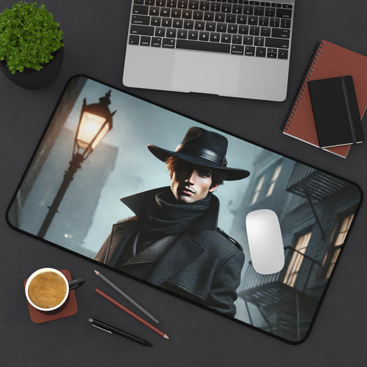 Urban Gunslinger Desk Mat – Gritty Cityscape Gaming Pad for Action Fans