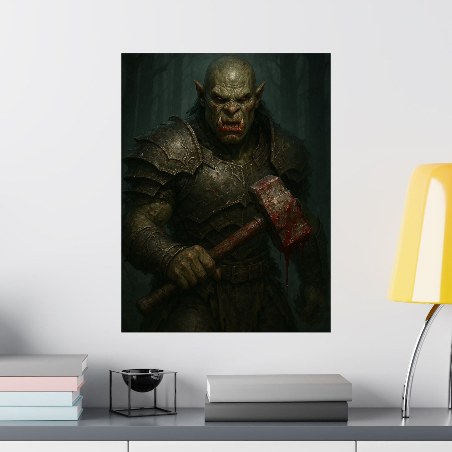 “Wrath of the Ironhammer” – Matte Vertical Fantasy Poster