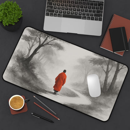 Peaceful Landscape Desk Mat, Meditation Desk Accessory, Office Decor, Zen Yoga Gift, Calm Workspace, Perfect for Mindfulness