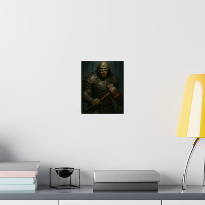 “Wrath of the Ironhammer” – Matte Vertical Fantasy Poster