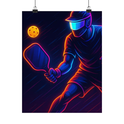 Pickleball Gamer Poster – Glow Mode: Activated