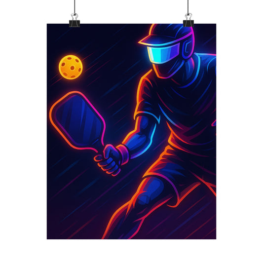 Pickleball Gamer Poster – Glow Mode: Activated