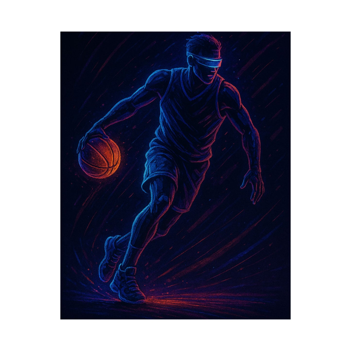 Basketball Gamer Poster – The Court Reimagined