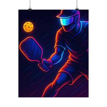 Pickleball Gamer Poster – Glow Mode: Activated