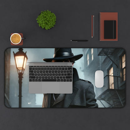Urban Gunslinger Desk Mat – Gritty Cityscape Gaming Pad for Action Fans