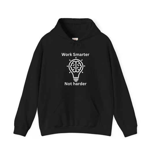 Work Smarter Unisex Hoodie - Motivational Heavy Blend Sweatshirt