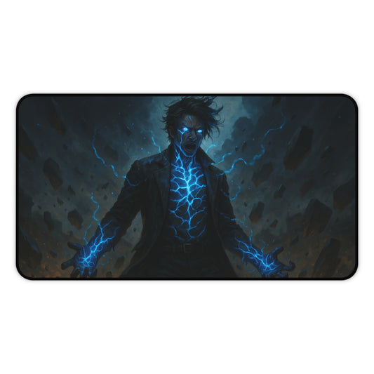 Electric Power Desk Mat - Perfect for Gamers, Office Decor, or a Unique Gift, Computer Mouse Pad, Home Office Accessory, Game Room Decor,