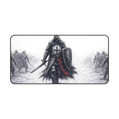 Knight's Adventure Desk Mat - Gaming & Office Decor