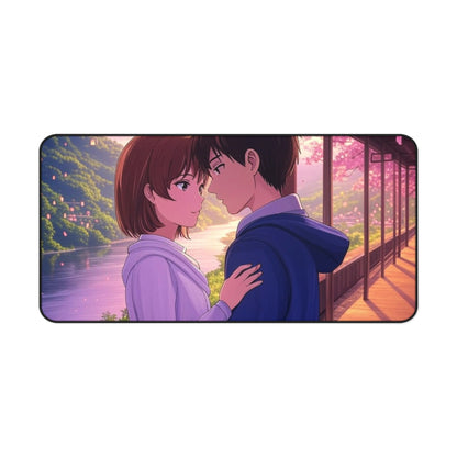 Romantic Anime Desk Mat - Perfect for Home Office, Gaming, Anime Lovers, Gifts for Her, Desk Accessories