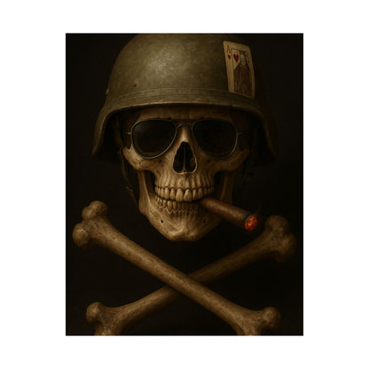 Ace – Tactical Skull Matte Poster