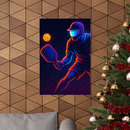 Pickleball Gamer Poster – Glow Mode: Activated