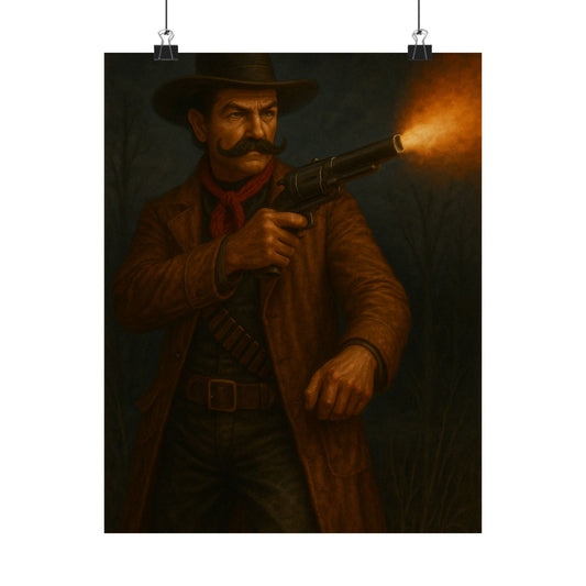 The Gunslinger’s Stand – Matte Vertical Poster