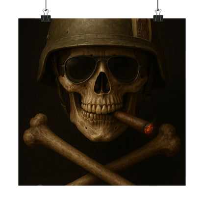 Ace – Tactical Skull Matte Poster