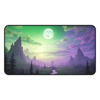 Enchanted Landscape Desk Mat | Dreamy Home Office Decor, Gamer Mouse Pad, Nature Lover Gift, Aesthetic Desk Accessories