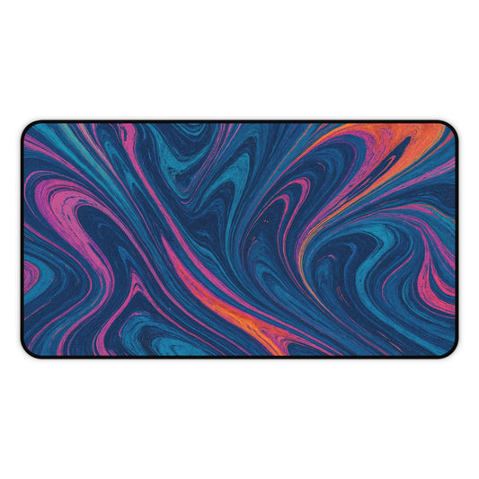 Elegant Abstract Desk Mat | Stylish Desk Pad for Home Office, Gamer Mat, Unique Gift for Birthdays, Workstation Decor, Colorful Art
