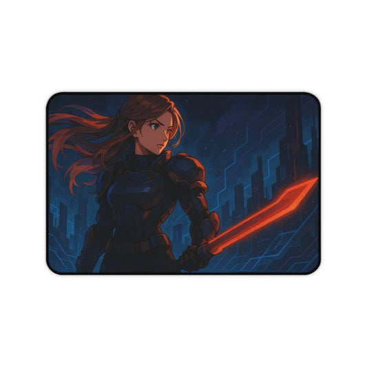 Futuristic Gamer Desk Mat - Stylish Mouse Pad for Gaming, Home Office, or Study - Perfect Gift for Tech Lovers, Nerds, and Gamers