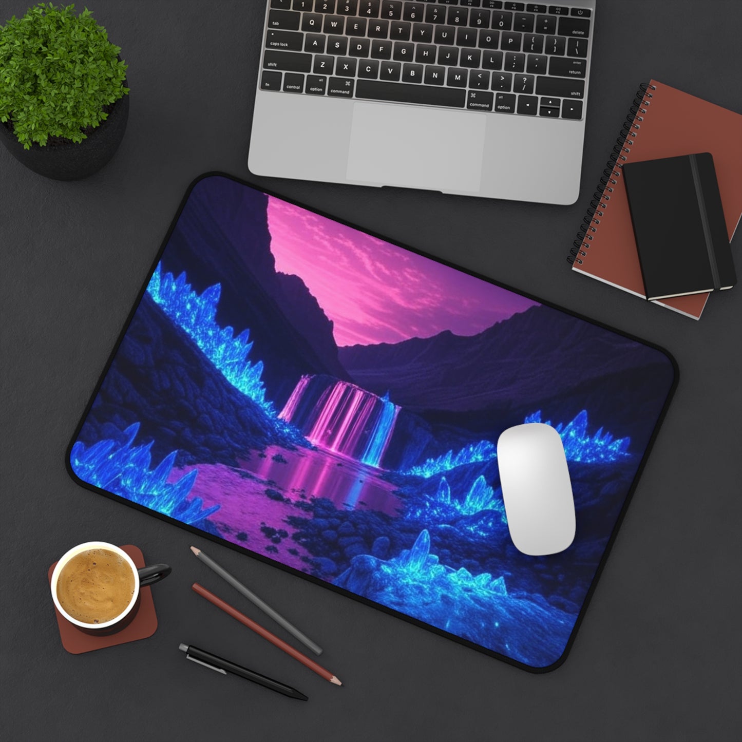 Enchanted Crystal Desk Mat | Aesthetic Desk Accessory for Gamers & Creatives, Gift for Holidays, Home Office Decor, Unique Stationery