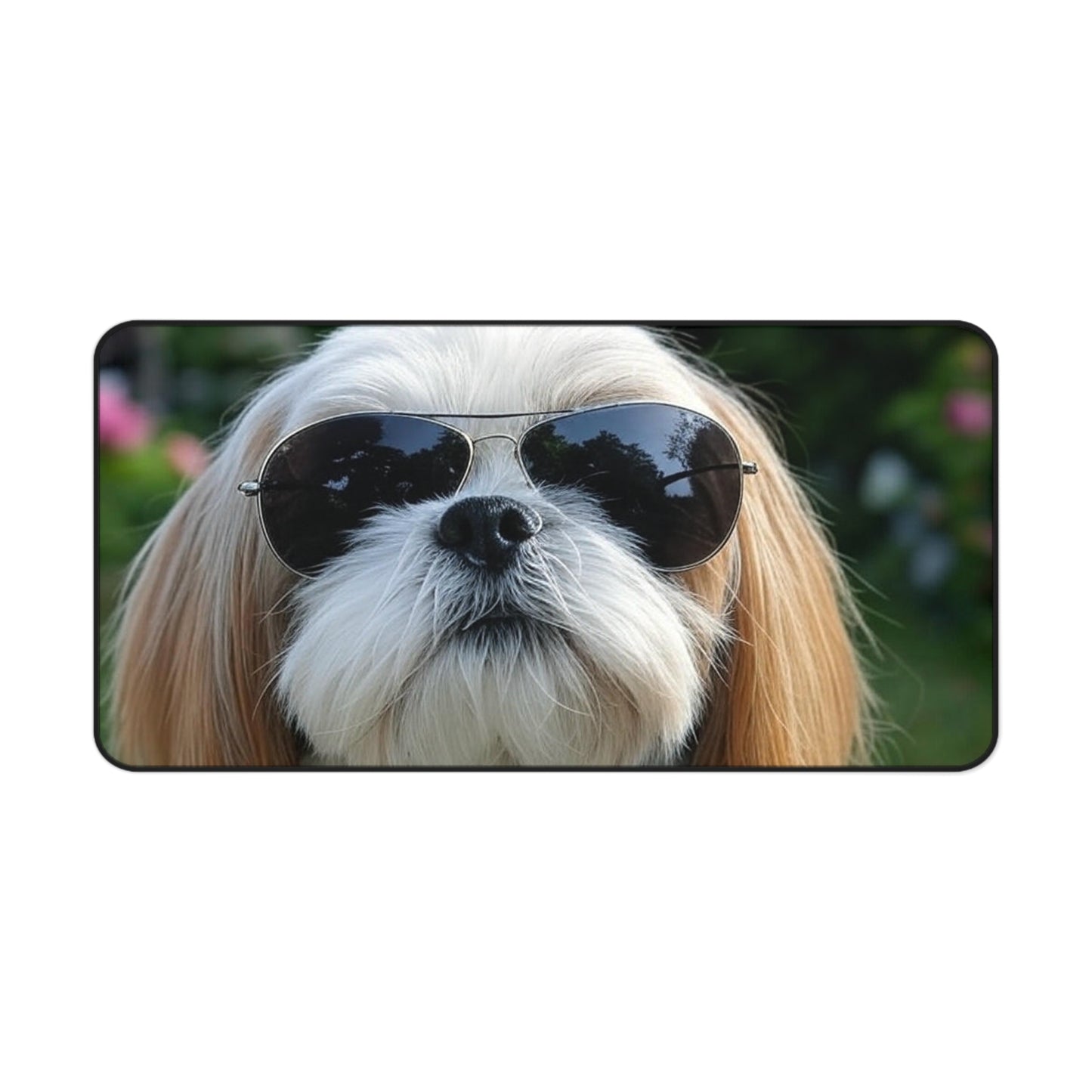 Funny Dog Desk Mat with Sunglasses - Perfect for Pet Lovers & Home Offices