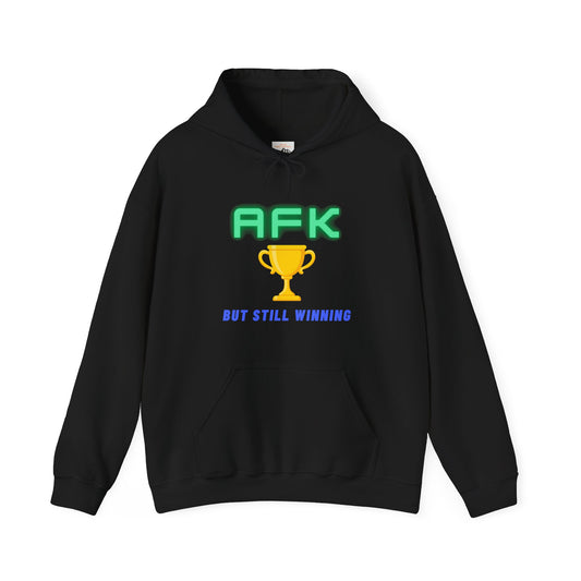 AFK But Still Winning Hoodie - Unisex Heavy Blend Sweatshirt for Gamers