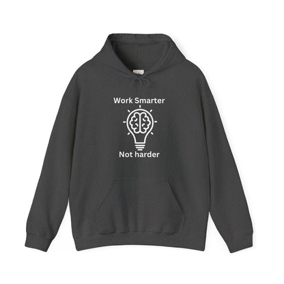 Work Smarter Unisex Hoodie - Motivational Heavy Blend Sweatshirt