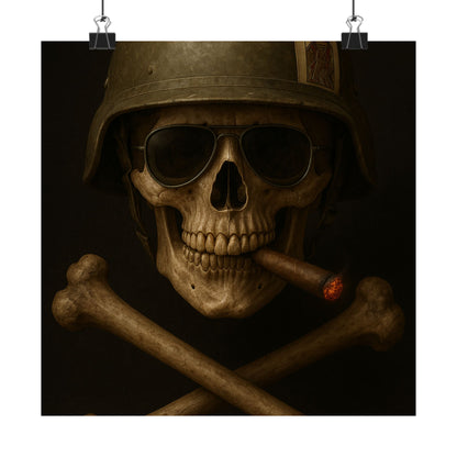 Ace – Tactical Skull Matte Poster