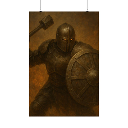 ⚔️ Knight Warrior Matte Vertical Poster – Power. Purpose. Presence.