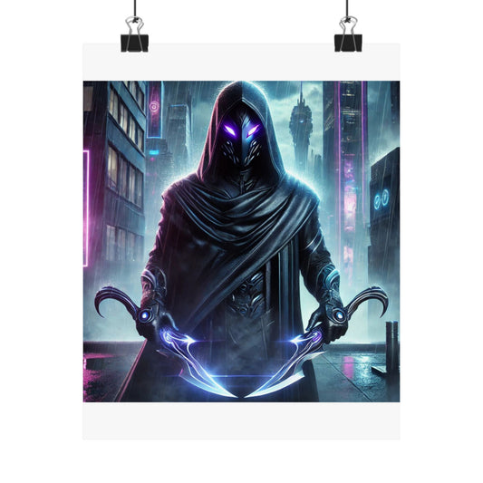 Wraith Cyberpunk Art Poster – Ignite Your Walls with Futuristic Energy