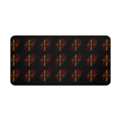 Desk Mat - Rebellious Style Bullet & Claw Design for Gamers and Creatives