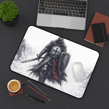 Knight's Adventure Desk Mat - Gaming & Office Decor