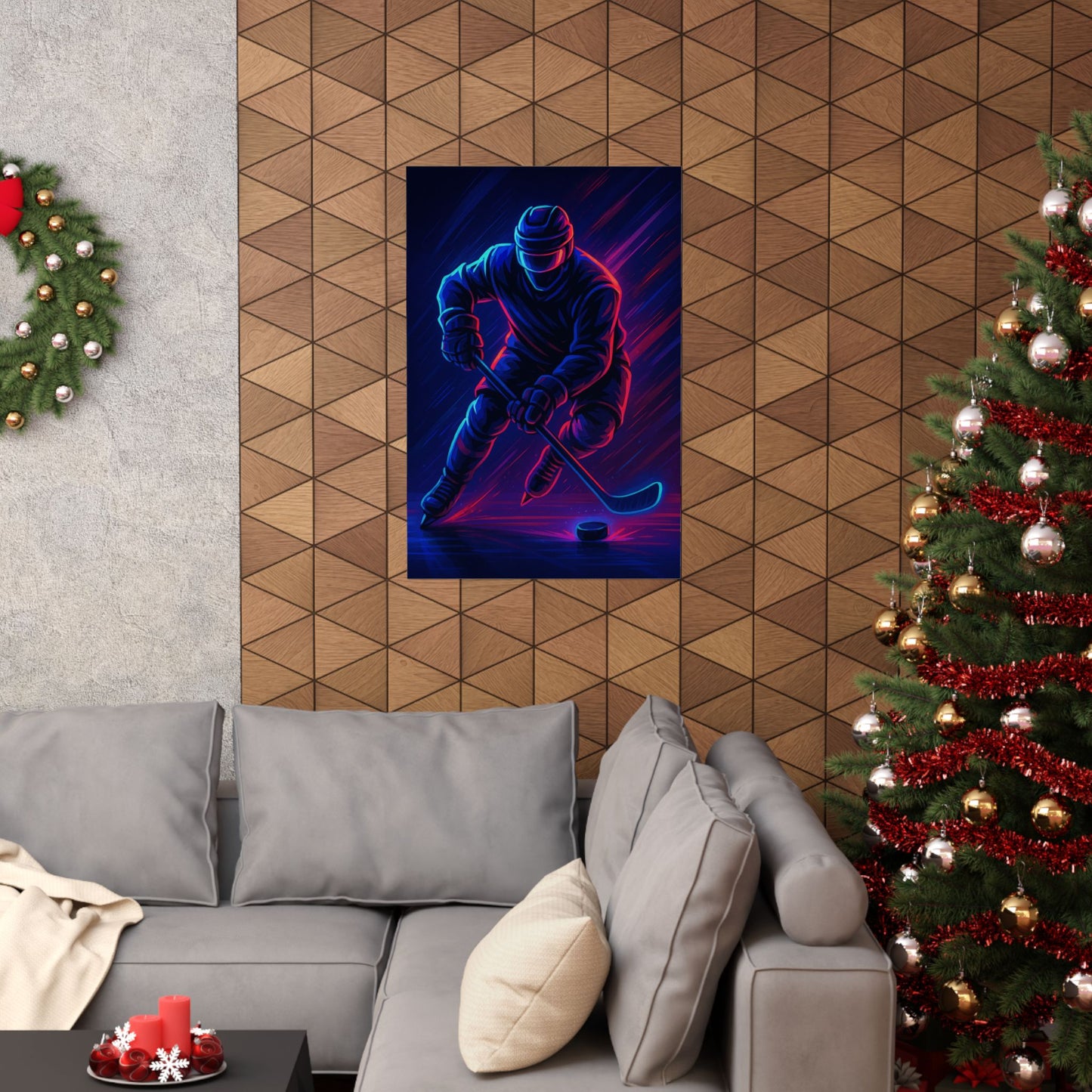Hockey Gamer Poster – Game On, Glitched Out