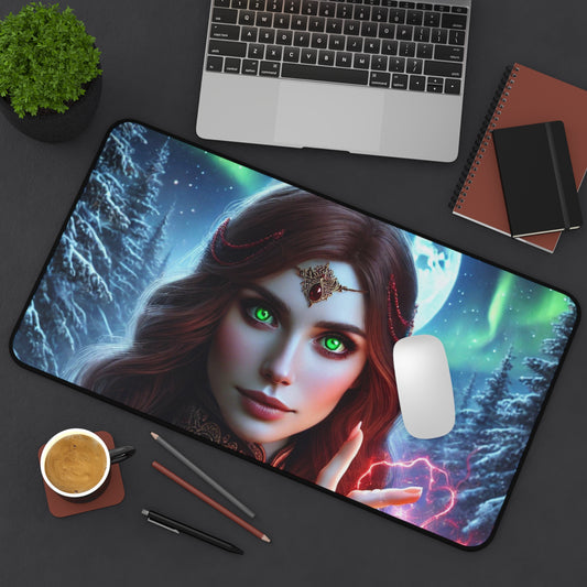 Fantasy Sorceress Desk Mat – Mystical Gaming & Office Pad for Fantasy Lovers