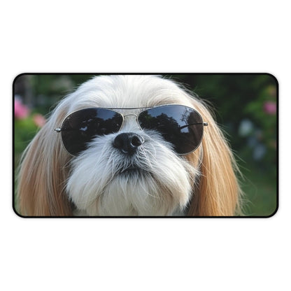 Funny Dog Desk Mat with Sunglasses - Perfect for Pet Lovers & Home Offices