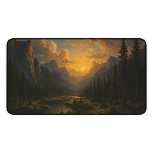 Serene Landscape Desk Mat - Nature Office Decor, Scenic Mouse Pad, Gift for Home Office, Studio, and Desk Accessories