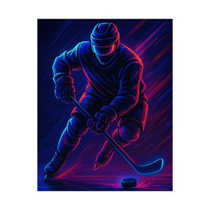 Hockey Gamer Poster – Game On, Glitched Out